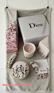 Dior Miss Dior Floral Candle Print Flannel Sofa Throw Blanket D225